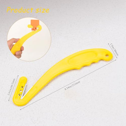 ZORZA 1Pcs Unloading Label Plastic Tag Removernt Easy Use Goat Sheep Pig Ear Tag Removal Livestock Ear Remover Farming Essential Tools (Yellow) | Sharp Steel Blade,Ergonomic Handle,Makes Farmer Farming Tasks Easier,for Animals Livestock Including Sheep Ca