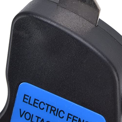 12KV Electric Fence Voltage Tester, ABS Electric Fence Fault Finder with Copper Rod, Farming Equipment Portable Testing Tool with 8 Neon Indicator Lights, 2000-12000V