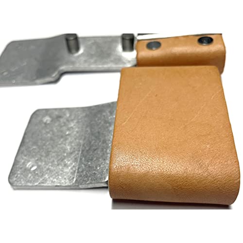 2" Leather Wrapped Blevins Stirrup Buckle Set