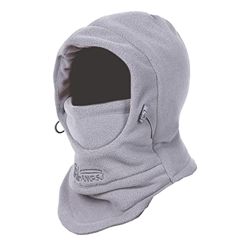TRIWONDER Kids Winter Hats Balaclava Ski Mask for Boys Girls Toddlers Windproof Adjustable Cold Weather Face Mask Neck Warmer - color: Light Gray