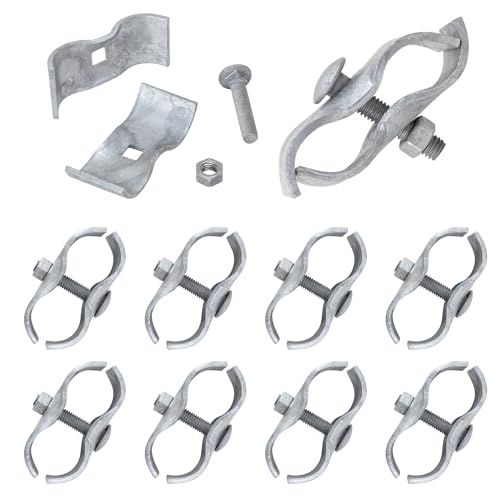 VIVIDA Dog Kennel Clamps 1-5/8", 10-Pack, Chain Link Fence Panel Clamps - size: ‎1-5/8" (10 PCS)