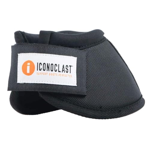 Iconoclast Horse Bell Boots Black (L) - color: Black, size: L