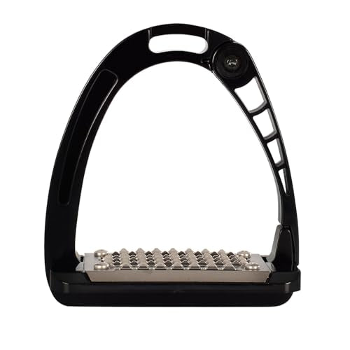 Acavallo Alupro Junior Stirrups, One Size, Black, Set of 2 - color: Black