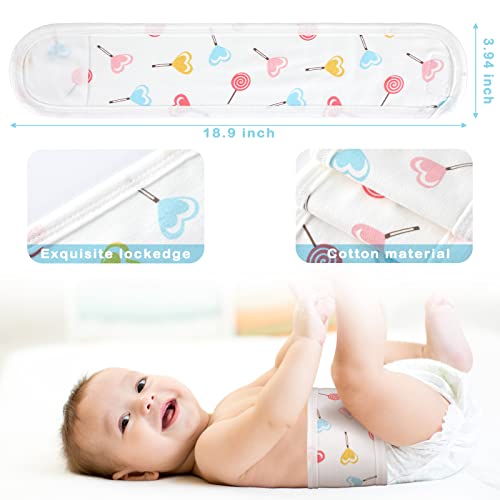 Seematn 8 Pcs Baby Belly Band, Umbilical Cord Cover for Newborn 0-12 Months
