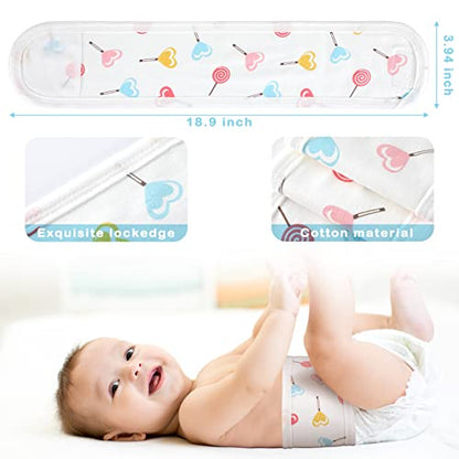 Seematn 8 Pcs Baby Belly Band, Umbilical Cord Cover for Newborn 0-12 Months