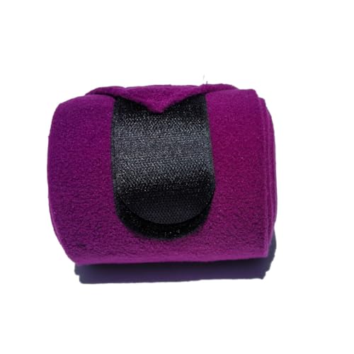Horse Polo Leg Wraps Soft Fleece Wraps Equestrian Leg Bandage 4-Pack (Purple, Cob(8.2ft)) - color: Purple, size: Cob(8.2ft)