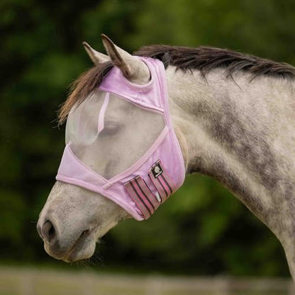 Equinavia Algard Soft Mesh Earless Fly Mask - Sweet Pink - Cob - color: Sweet Pink, size: Cob