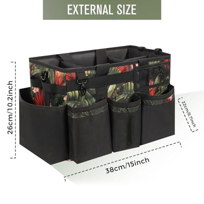 SCAVATA Wearable Cleaning Caddy Organizer With Handle & Shoulder Strap - color: GreenBush