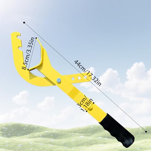 Heavy Duty Fence Stretcher Tool for Chain Link, Fence Puller Tool for Easy One Person Operation, Adjustable Pull Range, Fits 1-3/8" to 4" Posts - size: Compatible Post Size: 1-3/8" to 4"