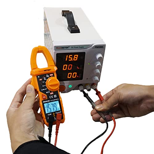 Clamp Meter Auto-Ranging Multimeter AC Current 600 A, AC/DC Voltage | Digital Amp Voltage Tester 2000 Counts AC Current, AC/DC Voltage, Resistance, NCV, LPF, Diodes, Continuity and Backlight