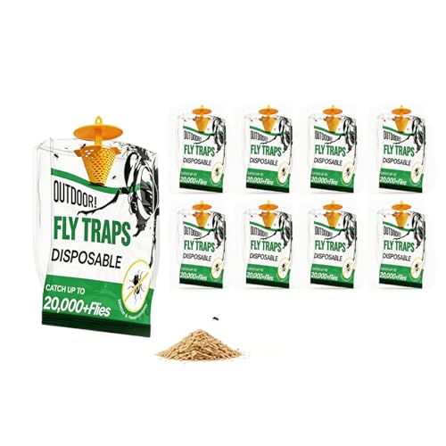 Fly Traps Outdoor 9 Pack Water Activated Disposable Fly Trap