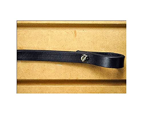 Circle Y Chicago Screw Smooth Leather Split Horse Reins - 5/8" Wide, 7' Long - color: Black