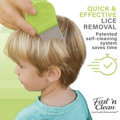 Fast 'n Clean - The Self Cleaning Lice Comb