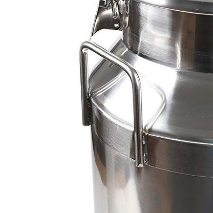 40 Liter 10.5 Gallon Stainless Steel Milk Can Wine Pail Bucket Milk Can Tote Jug Sealed Liquid Storage Barrel - size: 40L