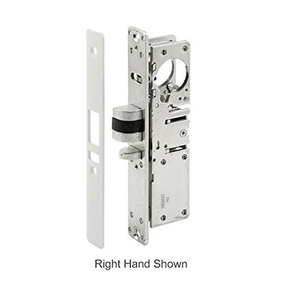 Pacific Doorware Storefront Door Mortise Deadlatch Adams Rite Style Lock in Aluminum (Right Hand, Aluminum Silver, 1-1/8") (Pack of 2) - size: 1-1/8" Backset (Pack of 2), style: Right Hand