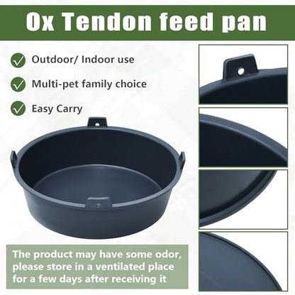 Sadnyy 8 Pcs Feed Pan 1.5 Gallon/6 Quart Livestock Utility Bucket - size: 1.5 Gallon/6 Quart
