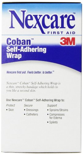Nexcare Coban Self-Adherent Wrap, Tan, 1" X 5 Yd