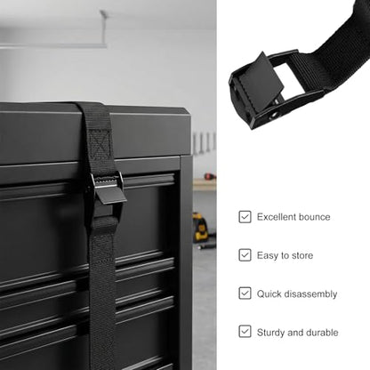 4 Set 1"x 47.2"(4 ft) Battery Tie Down Strap Kits, Battery Box Hold-Down Straps with Stainless Steel Cam Buckles & Screws, Adjustable Tie Down Straps for Boats Cars Coolers - color: 4 PCS