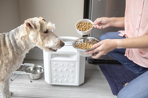Vittles Vault Vittles Vault Pawprint Food Storage Container + Scoop, 25lbs - size: 25 Pounds