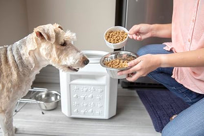 Vittles Vault Vittles Vault Pawprint Food Storage Container + Scoop, 25lbs - size: 25 Pounds
