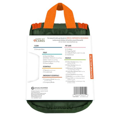 Be Smart Get Prepared Trails N' Tails First Aid for You & Your Pet | 72 Pieces - Pet Care & Emergency Essentials - Designed for Pets, Outdoor, Auto & Home - Compact & Portable