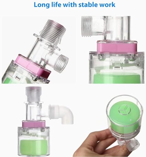Transparency Water Float Valve, Water Level Control Water Tank Traditional Float Valve Upgrade (1/2” to 1/4“ UP) - size: 1/2” to 1/4“ UP