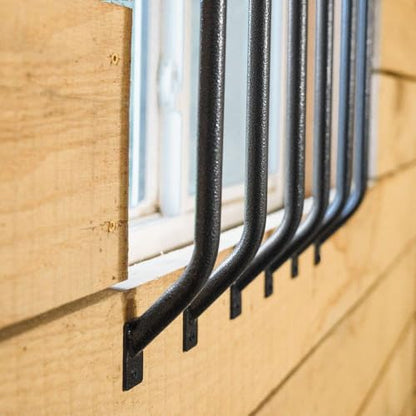 EASY-UP Schneiders 50" L Grill Bars for 4'x4' Window - Set of 6 | Heavy-Duty Horse Stall Safety | Adjustable Spacing | Rust-Resistant Steel