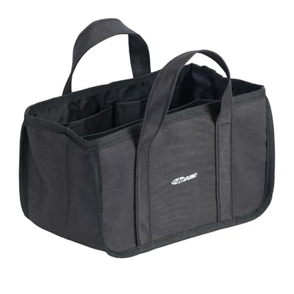 GUANJUNX Pet Grooming Tote Bag, Organizer with 6 Large Pockets for Tools and Dog Foods, Travel Outdoor Dog Grooming Bag (Black) - color: Black
