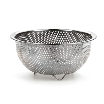 RSVP International Endurance Kitchen Collection Colander Strainer, Berry, Pierced Stainless Steel - size: Berry