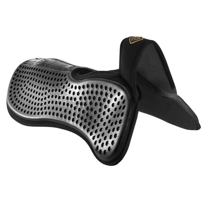 Gel Saddle Pad - Helps with Saddle Bridging, Sore Back, Swayed Back, High Withers English Bareback Pad for Horses, Protective, Perfect for Eventing, Schooling, Dressage - size: Memory Foam Gel