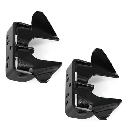 2 Pack Wall Mount Butterfly Latch 1-3/8" to 1-5/8", Gate Fork Lock with Padlock Hole, Chain Link Fence Parts, Gate Fork Latch,Chain Link Fence Gate Latching Hardware (Black - 2 pcs) - color: Black - 2 pcs