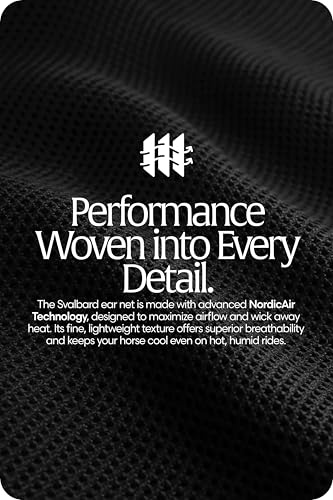 Equinavia Svalbard NordicAir™ Tech Ear Net - Black/Black - Horse - color: Black/Black