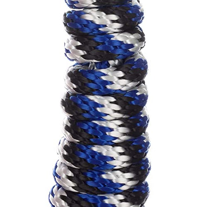 Equinavia Stella 8' Lead Rope with Snap Buckle - Blue/Black/White - One Size - color: Blue/Black/White