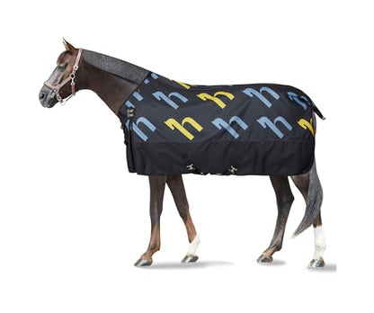 HORZE Nevada 1200D Lightweight Waterproof Horse Turnout Rain Sheet (No Fill) - Dark Navy - 69 in