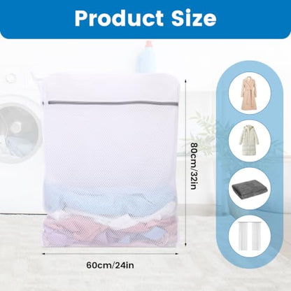 Dntorx 4 Pack XX-Large Mesh Laundry Bags for Delicates, 24 x 32 Inches - size: 4 XX-Large