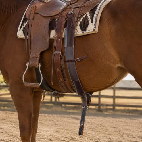 Challenger Western Horse Leather Rear Flank Back Saddle Cinch w/Billets 9758MG