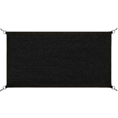 Solid Nylon Stall Guard 21 inch x 39 inch, Black