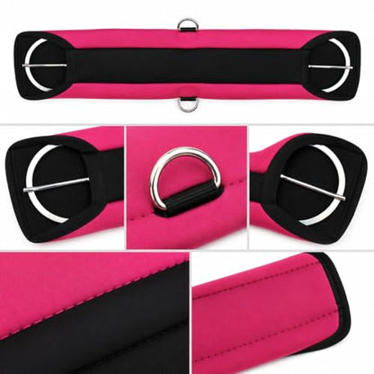 Horse Soft Padded Neoprene Salmon Pink Western Riding Saddle Cinch 9728