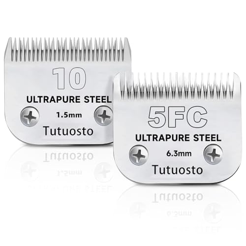 10#&5FC Clipper Blade Compatible with Andis,Wahl and Oster Dog Clippers - color: 10#&5FC