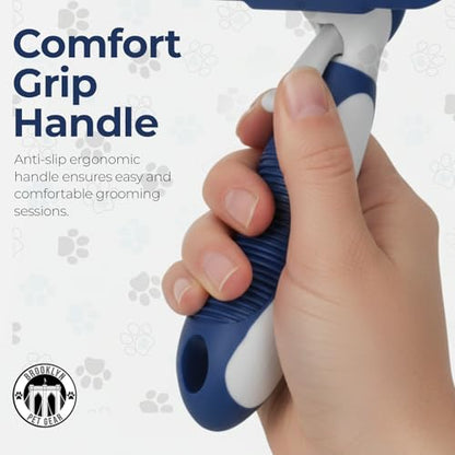 BPG Pet Grooming Tools for Dogs & Cats- Self Cleaning Slicker Brush, Deshedding & Dematting Grooming Dog Brush For Shedding, Removes Loose Fur & Tangles- Brooklyn Pet Gear - color: Self Cleaning Slicker Brush
