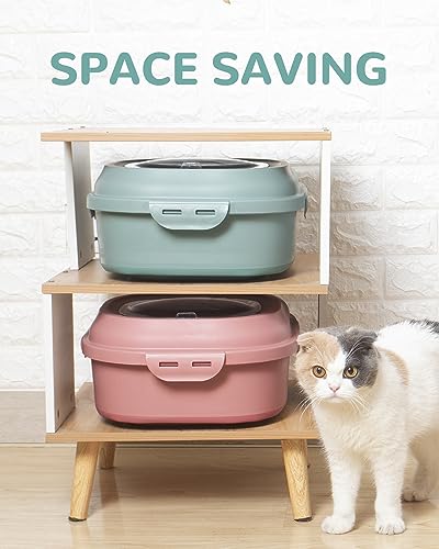 30-35Lbs Dog Food Storage Container Airtight,Collapsible Dog Food Container - color: Green