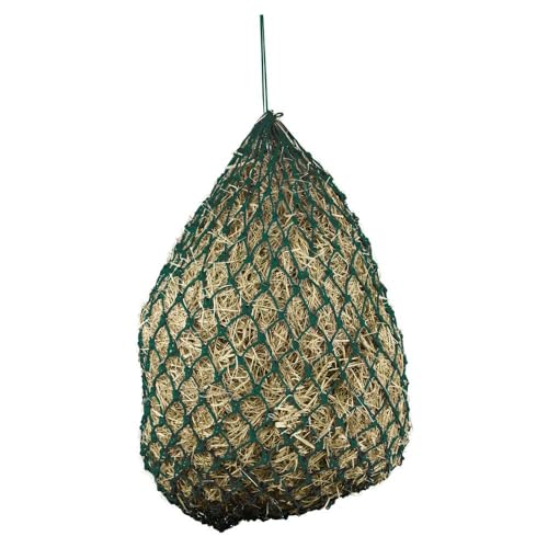 Dura-Tech Schneiders 2" Slow Feed Large Nylon Hay Net for Horses | Ideal for Healthy Grazing & Durable Farm Use - color: Hunter Green