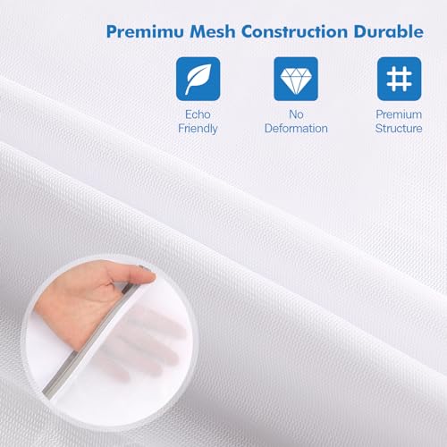 5Pcs Laundry Bags Mesh Wash Bags, Delicate Laundry Bags for Clothes, Hosiery, Underwear, Bed linen - 5 Size - color: White, size: Delicates 5 pcs