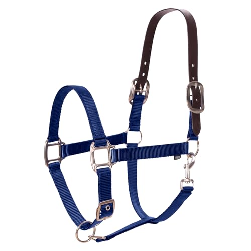 Equinavia Loki Adjustable Breakaway Horse Halter - Navy - Pony - color: Navy, size: Pony