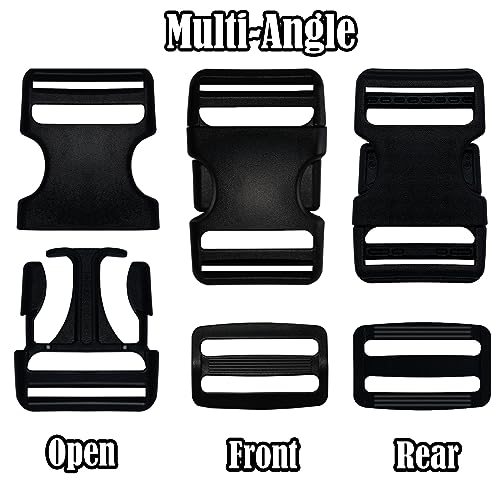 1.5 Inch Buckles Kit, 4 Buckles for Backpack Parachute Dog Collars and DIY - color: 1.5 Inch Buckles