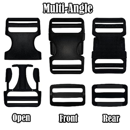 1.5 Inch Buckles Kit, 4 Buckles for Backpack Parachute Dog Collars and DIY - color: 1.5 Inch Buckles