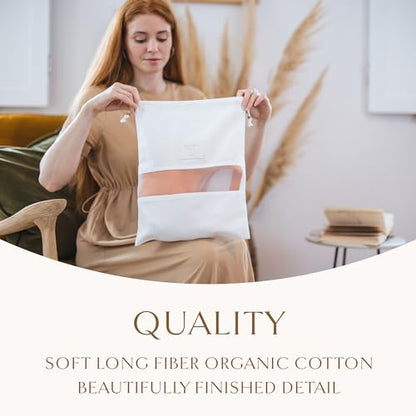 Hayden Hill Luxury Organic Cotton Dust Bags for Handbags Large 3 Pack - size: Large (19" W × 23" H)
