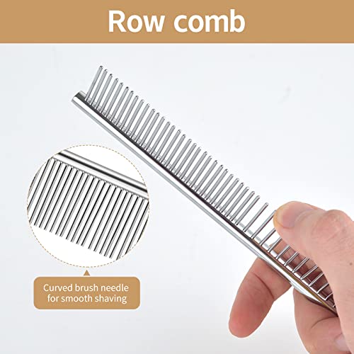 2 pack macrame fringe comb set stainless steel comb for making knitting cord rope macrame plant hangers wall hangings pets hair combing