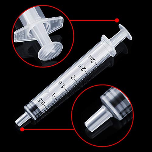 Frienda 20 Packs Syringes Without Needles,3 Ml - size: 3 ml