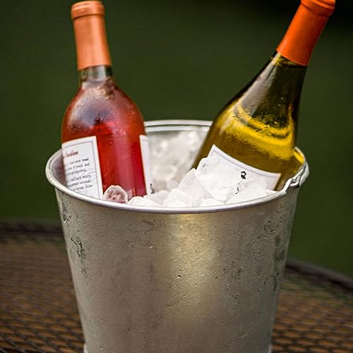 5 Quart Galvanized Steel Pail, Metal Bucket - color: 5 Quart Steel Pail